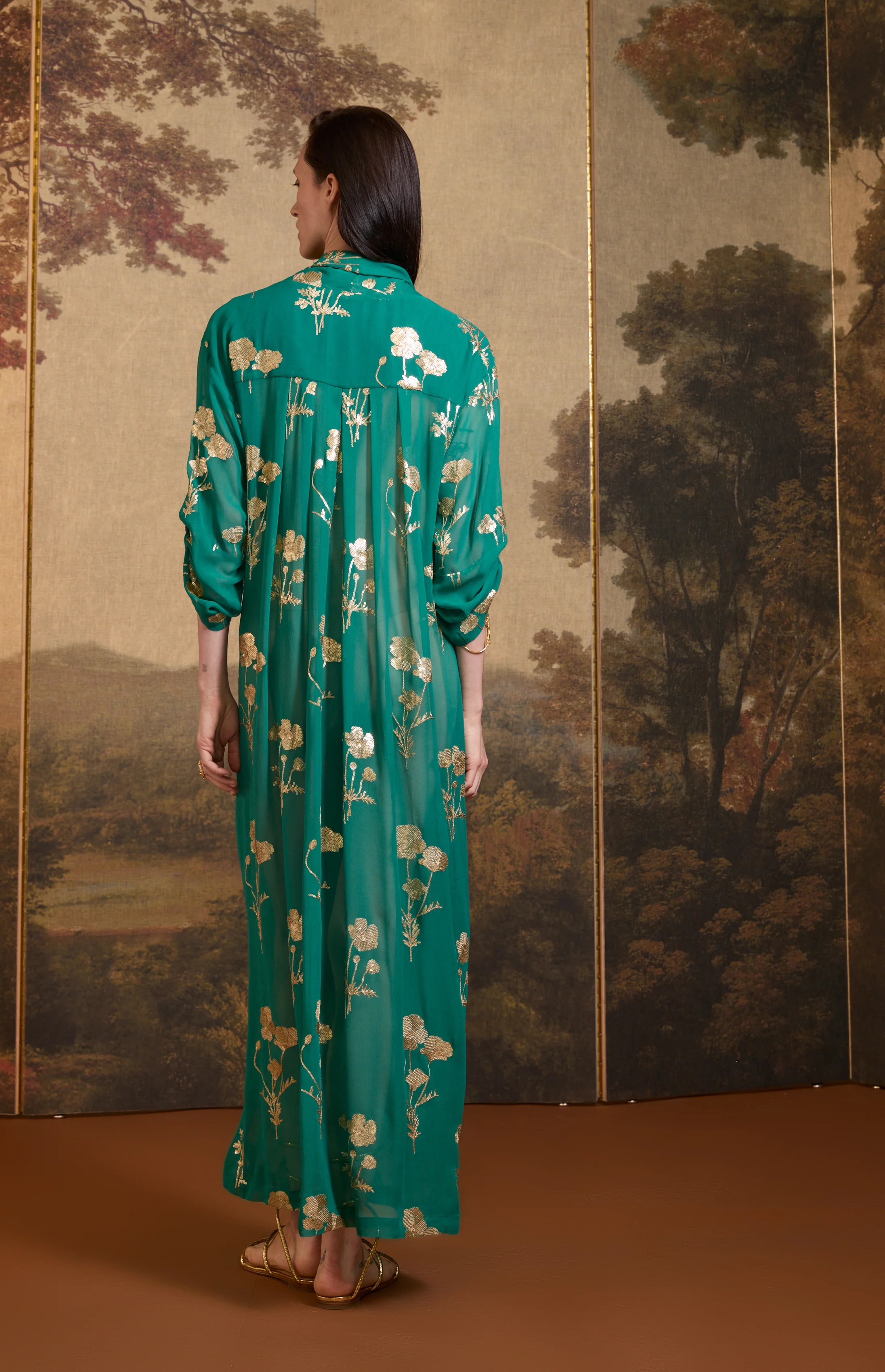 SS26-V033  Kimono bordado "Campo de amapolas" - Image 3